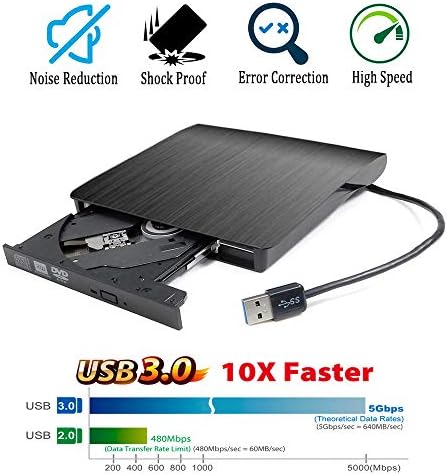 Пренослив USB 3.0 Надворешен 8x Dvd Cd Писател, За Acer Нитро 5 7 AN515 Предатор Хелиос 300 500 700 2019 15.6 Гејмерски Лаптопи