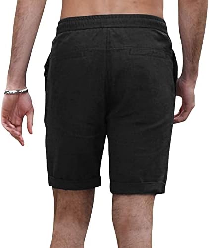 Вабтум шорцеви за мажи кои се обични, машки тренинзи за бодибилдинг спортски панталони летни шорцеви со џебови фитнес цврсти панталони