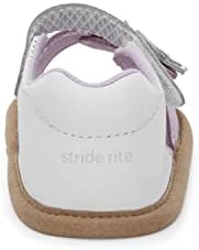 Стрид обред бебе девојчиња PW-Jolene Crib Shoe, бело/розово, 2 новороденче