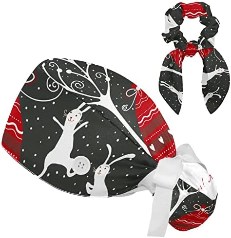 Божиќна црвена торба зајак за снегулка на снегулката за дишење со копче, ласкава коса, една големина одговара на сите