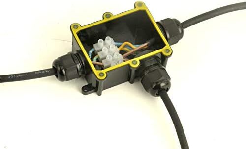 Водоотпорна кутија за спојници, кутија за отворено спој, водоотпорна кутија за електричен спој, IP68, 3 пат M20 коаксијален кабелски конектор