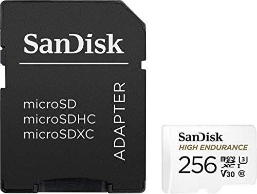 Гармин Поларизирани Леќа Покритие за Цртичка камери, &засилувач; SanDisk 256gb Висока Издржливост Видео microSDXC Картичка Со Адаптер