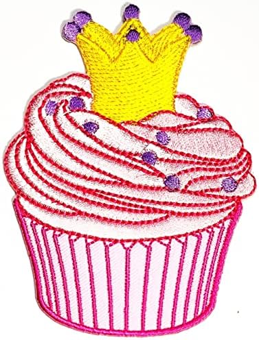 Кленплус 3 парчиња. Симпатична Десерт Кекс Лепенка Розова Самовила Кекси Цртани Налепници Занаети Уметност Поправка На Шиење Везено Железо На