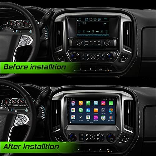 Андроид 10 Автомобил Стерео/Автомобил Радио 4+64GB Замена За Chevy Silverado &засилувач; GMC сиера 2014-2018 Мултимедијални Плеер Екран На Допир
