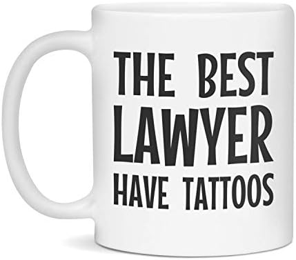 Најдобар Адвокат Имаат Тетоважи, 11-Унца Бело