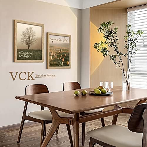 VCK 16x20 Цврсто постелни рамки за дрвени постери за wallид, природен даб рамка за слика 3 пакет, рамка за wallидни галерии