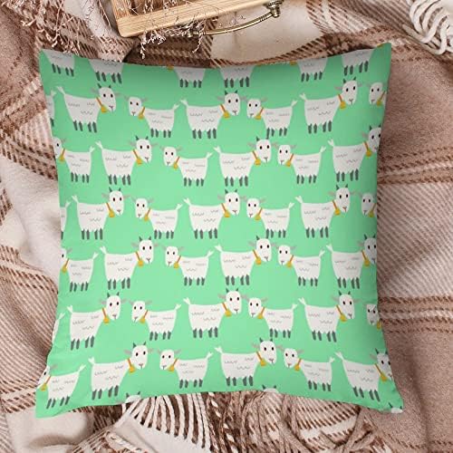 Фарм овци квадратни перници куќиште полиестерска перница покрити фрлаат капаци за перници за декор на софа