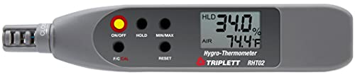 Триплет Hand02 Рачно Хигро-Термометарско Пенкало со Сертификат За Следливост на Нист-Температура, Влажност