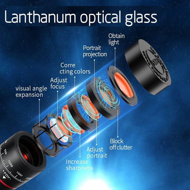 Компактен монокуларен телескоп за џеб од 28x за возрасни мини телескоп мобилен телефон Лен подароци за надворешноста на отворено,