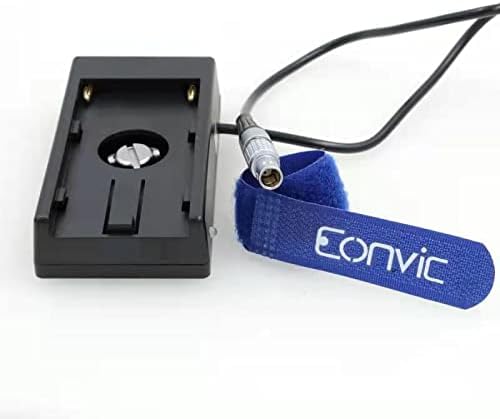 Eonvic NP F970 Dummy Battery Mount Plate To 2 Pin Heal 12V кабел за напојување за монитор Sony Atomos Ninja V монитор