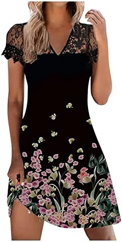 Боемски Фустани За Жени 2023 Летен Цветен Принт Фустан Со Смена На Линија Секојдневен Мини Тенк Фустан Без Клучалки Без Ракави