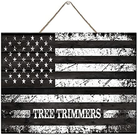 Дрвени знаци дрвени градинари САД знаме дрво рустикален стил wallиден знак за знак за канцелариски украс