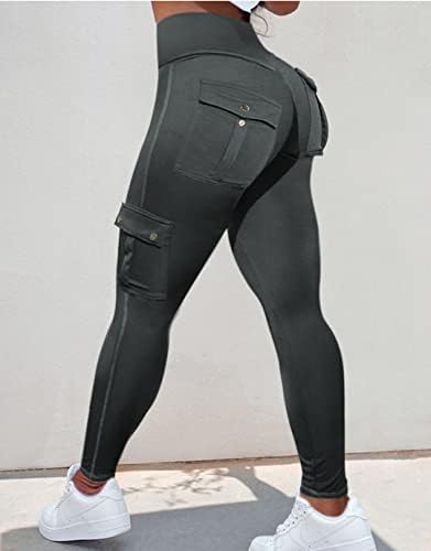 Фламингалци за кревање хеланки со трепет џебови за тренинзи за вежбање за жени за жени