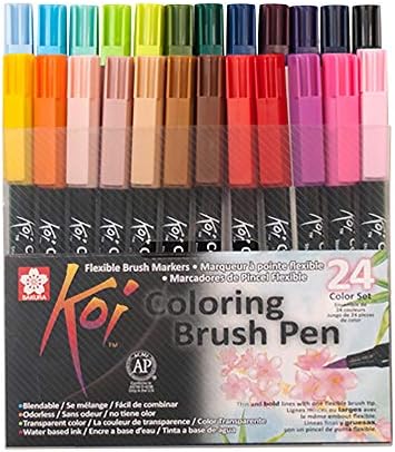 Sakura Marker Chrush Artistico Koi Chush Chush - Conj 24 бои - Професионална употреба