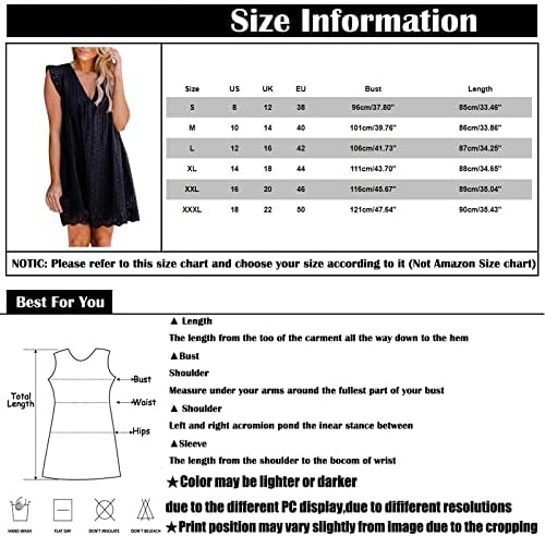 Фрагарн плажа облека за жени 2023 одмор, женски исечен џеб резервоар за џеб на врвот Хакама летен цврст V врат мини фустан