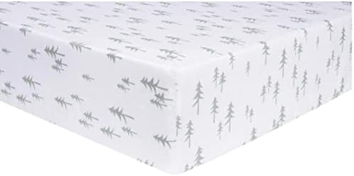 Ацтек шума опремена со креветчиња - шумски животни распрскувачки печатење, сиви и бели, целосно еластични, 8 во длабоки џебови, одговара на