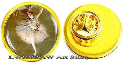 Балерина Арт Пин, Шарм танчерска уметност брош, класичен уметнички накит, балерина стаклен пин, балерина брош, М154