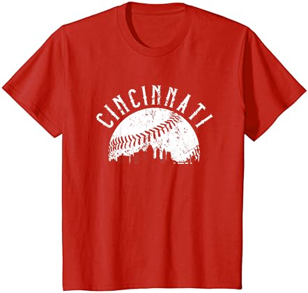 Гроздобер градски пејбол на Синсинати, маица за бејзбол, жени деца маица