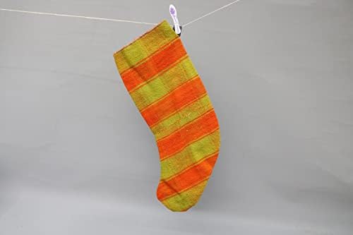 Подарок за перница Сарикаја Божиќно порибување, рачно изработено порибување, шарени божиќни чорапи, порибување на Килим, порибување