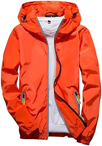 Dudubaby Manives Casual Size Hoodie Рефлективна патент со отворено спортско палто Менс лесна јакна