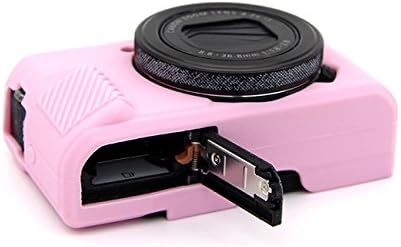 CEARI Силиконски Случај Гума Камера Заштитна Покривка Кожата За Canon PowerShot G7X Марк II Дигитален Фотоапарат + Микрофибер Крпа-Црна