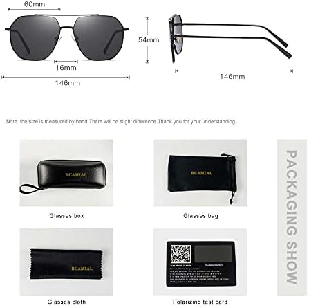Џобел Очила За Сонце Поларизирана Леќа Против Отсјај УВ400 Метална Рамка Очила За Возење Автомобил За Мажи Жени