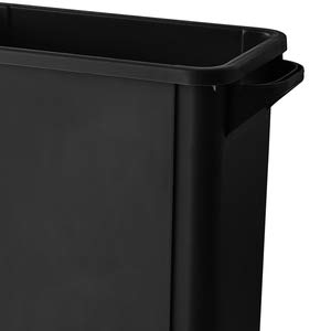 Pro & Family 64 Qt. / 16 галон / 60 литри црна тенок правоаголен ѓубре конзерва. Кујнски отпадоци конзерва за отпадоци од отпадоци за рециклирање