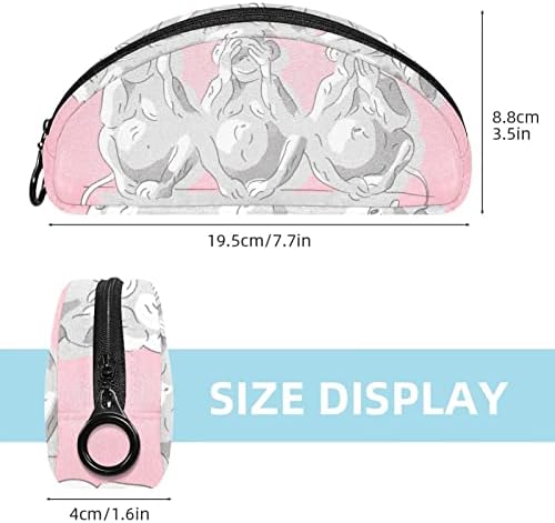 Tboobt Шминка Торба Патент Торбичка Патување Козметички Организатор За Жени И Девојки, мајмун животно цртан филм