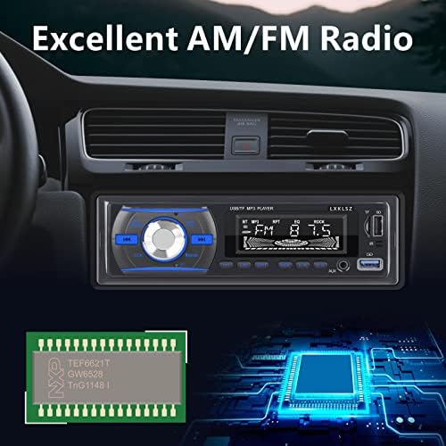 LXKLSZ Авто Радио Автомобил Стерео Bluetooth Еден Din Lcd Аудио Радио Со Контрола НА АПЛИКАЦИЈАТА Mp3 Плеер Поддржува Слободни