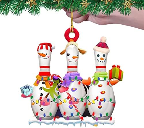 Акрилик изглед Божиќ Божиќно куглање сувенири Декорација околу добра декорација Дијамант виси огледала