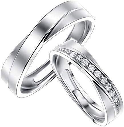 Ringsенски прстени прстени за ангажман за жени кул бакар двојка прстен прилагодлив јазол за отворање на венчавки за жени подароци