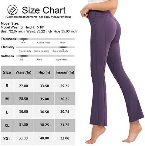Gymsmart женски хеланки со високи половини со половината со џебови од патенти Атлетски јога панталони дневна случајна