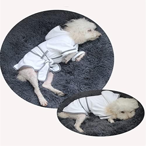 Облекување на кучиња dhdm, цврсти миленичиња бањарки кучиња пижами микрофибер апсорбираат облека за сушење пешкир за туширање облека за туширање
