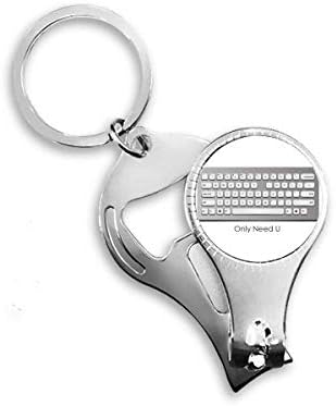 На Програмерската Тастатура И Треба Само Нокти За Нокти Прстен Синџир За Клучеви Машина За Отворање Шишиња