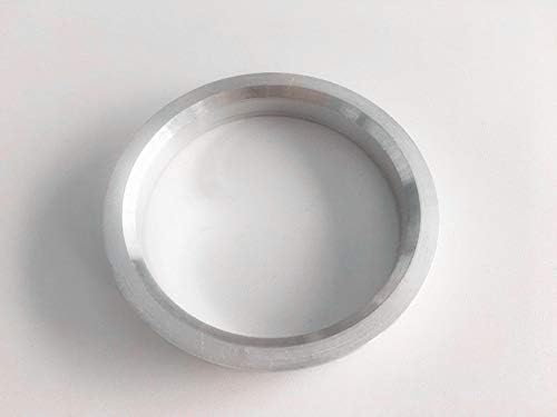 NB-Aero 4PC Silver Aluminum Hubrings 72.62mm до 67,1 mm | Hubcentric Center Ring 67.1mm до 72,62мм за многу Mitsubishi Mazda Kia