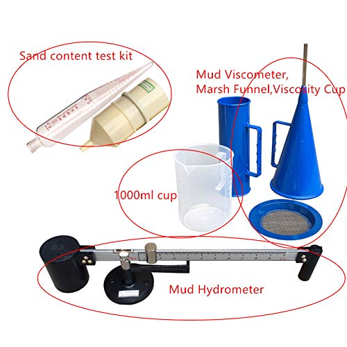 Комплет за тестирање на кашеста маса GLTL, хидрометар за кал, вискометар од кал, мочуришна инка и вискозност чаша