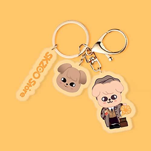 SXTQFDC KPOP Straykids Skzoo Keychain Hyunjin Felix Changbin Bangchan Bag Орнаменти Додатоци клучен прстен