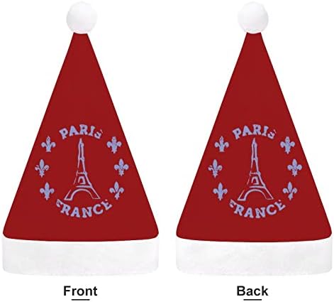 Париз Ајфеловата Кула Божиќна Капа Персонализирана Капа На Дедо Мраз Смешни Божиќни Украси