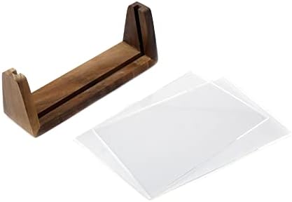 Pufguy 6 Рамка за слика дрвена рамка со фотографии со дрвена основа и акрилен капак за хоризонтален дисплеј-1 п.п.