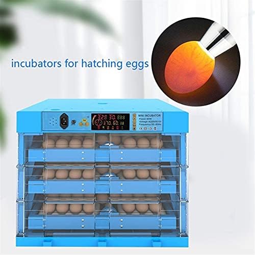 Еафтос Дигитален Чист Инкубатор За Јајца 192 Дигитален Инкубатор За Јајца Автоматски Хачер Контрола На Температурата На Вртење СО ЛЕД Свеќник