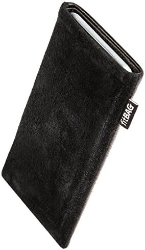 Fitbag Fusion Black/Black Custom Taivered Sireve за Nokia 5.3 | Направено во Германија | Фино покритие на торбичката за кожа на Nappa со обвивка