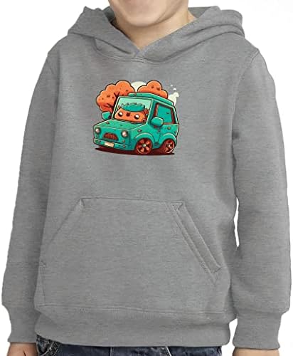 Графички графички дете пуловер качулка - слатко сунѓерско руно худи - качулка за цртани филмови за деца
