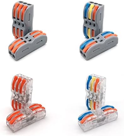 Конектори за кабел за брза жица Agounod, Универзален компактен спроводник на проводник, пролет за спојување на приклучување на терминалниот