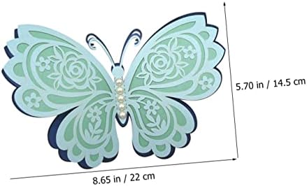 ABOOFAN 4 Парчиња Шупливи Пеперутки Бисер Декор Метални Налепници Свадба Декор Fondos ДЕ Pantalla 3D Налепница Листови За Деца