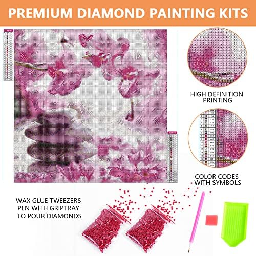 Легури за сончоглед од сончоглед Дијамантски комплети за сликање за возрасни 5Д комплет за уметност од дијаманти за почетници, DIY боја со