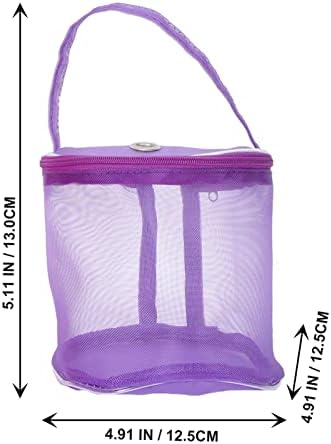 Кутија За Складирање Предиво Празна Торба: Тркалезна Торба За Складирање Мрежа Преносни Топчиња За Плетење Предиво Организаторска Корпа Капчиња