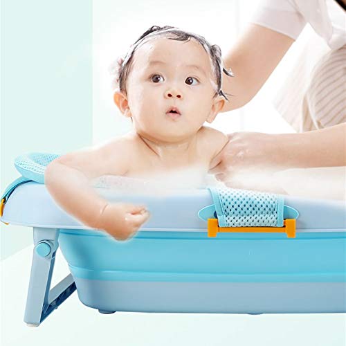 Бебе седиште за бања за бања за поддршка за капење со четири агол за безбедност, удобна када за туширање за бебиња, седнете мрежа