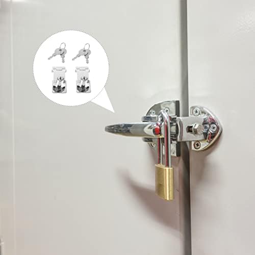 Doitool 6 комплети заклучени брави на кабинетот со клучеви Безбедност на клуч за заклучување на метали за заклучување на метали за безбедност