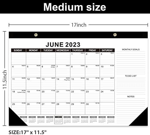 Календар на биро 2023-2024 - 18 месеци Календар 17 × 11,5 Календар на бирото од јуни. 2023 до декември 2024 година со датум на ianулијан,