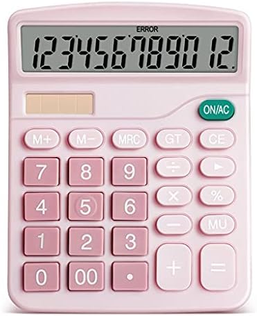 MJWDP Дигитален научен калкулатор 12-цифрен биро за соларни калкулатор за финансиски бизнис сметководство алатка за сметководство